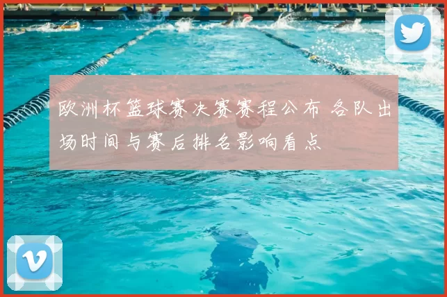 欧洲杯篮球赛决赛赛程公布 各队出场时间与赛后排名影响看点